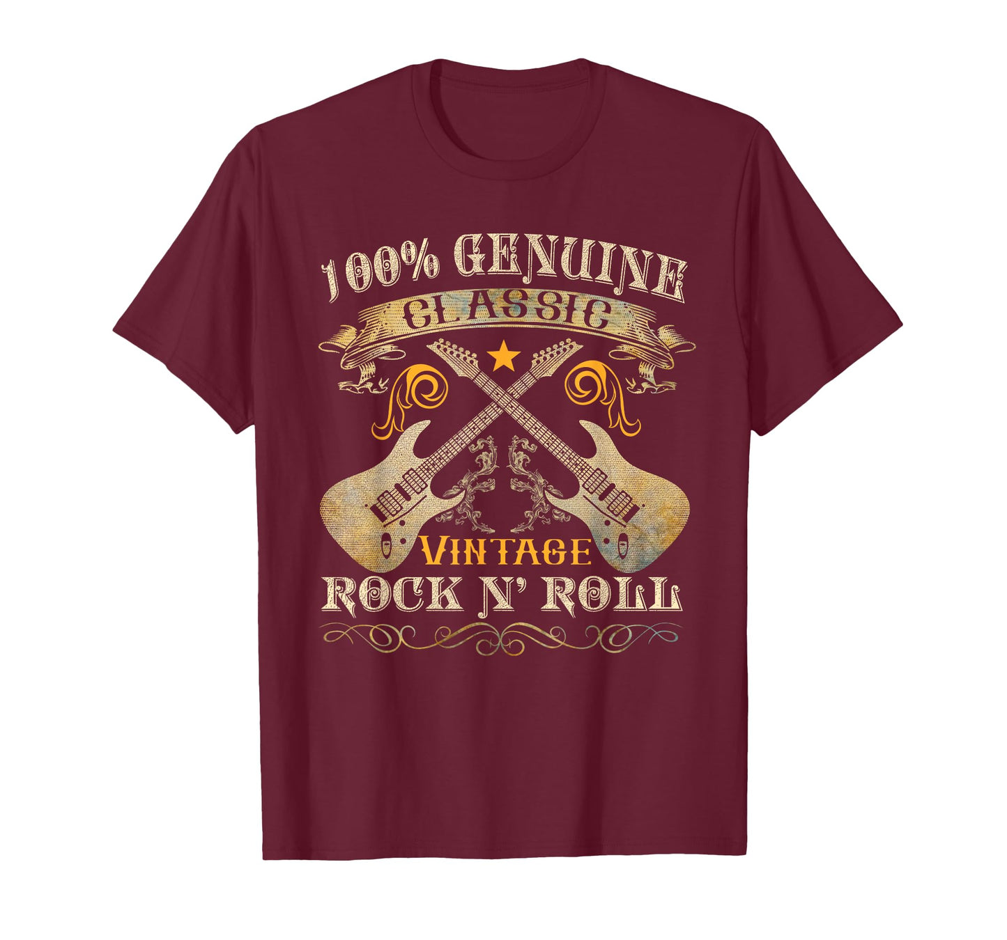 Classic Vintage Rock 'n Roll Music Guitars Gifts T-Shirt