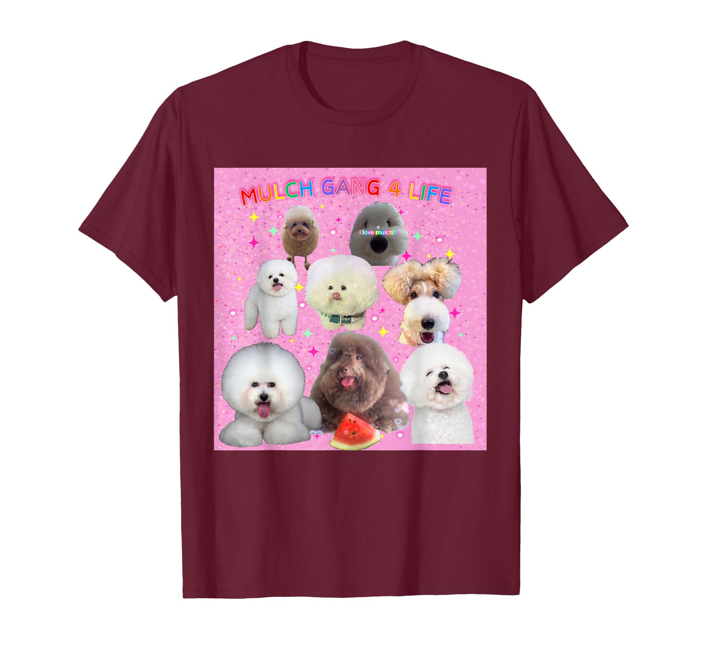 Mulch Gang 4 Life MulchMaxxing Puppy Dog Meme Mulchposting T-Shirt