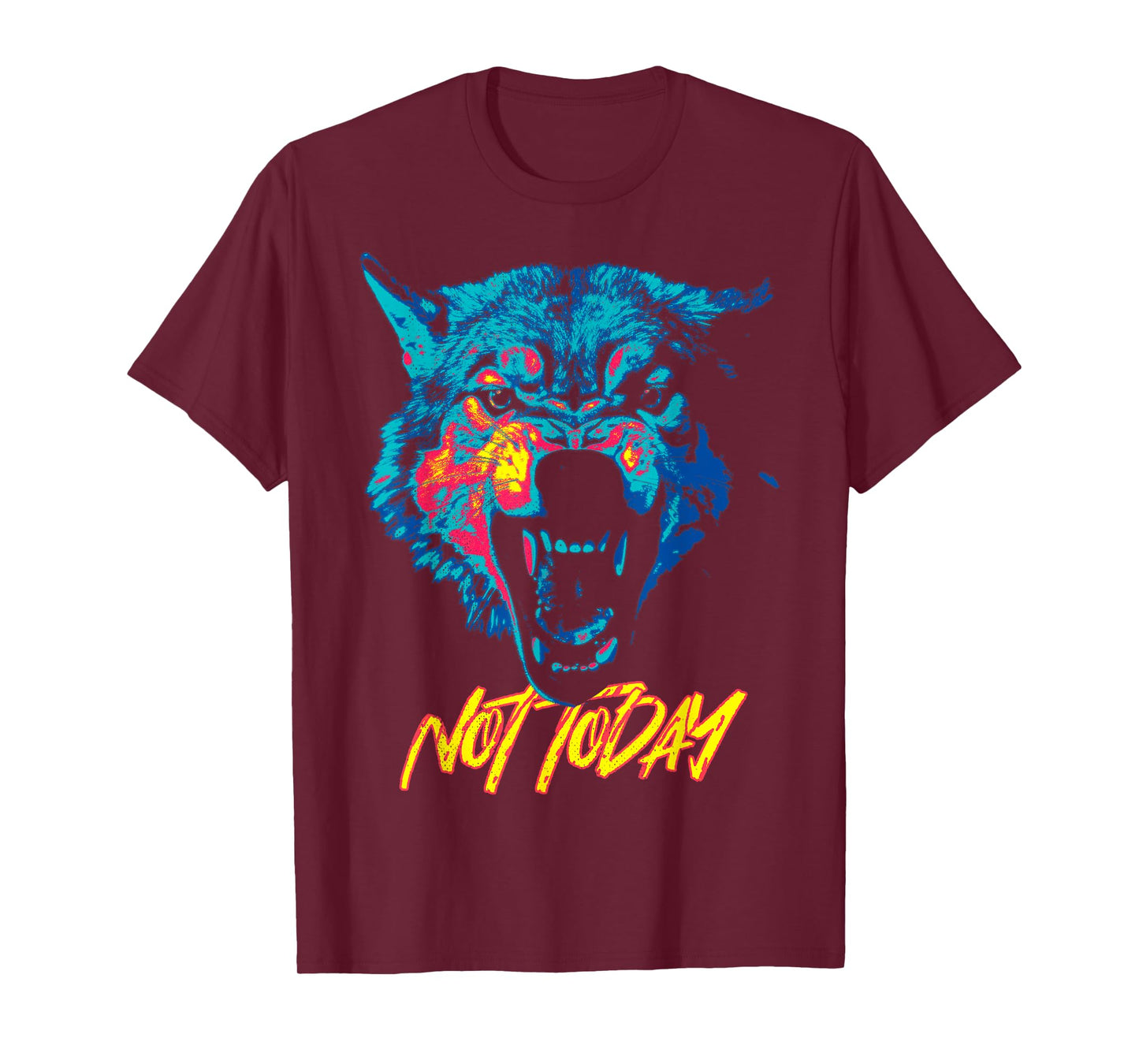 Angry wolf. Not today. T-Shirt