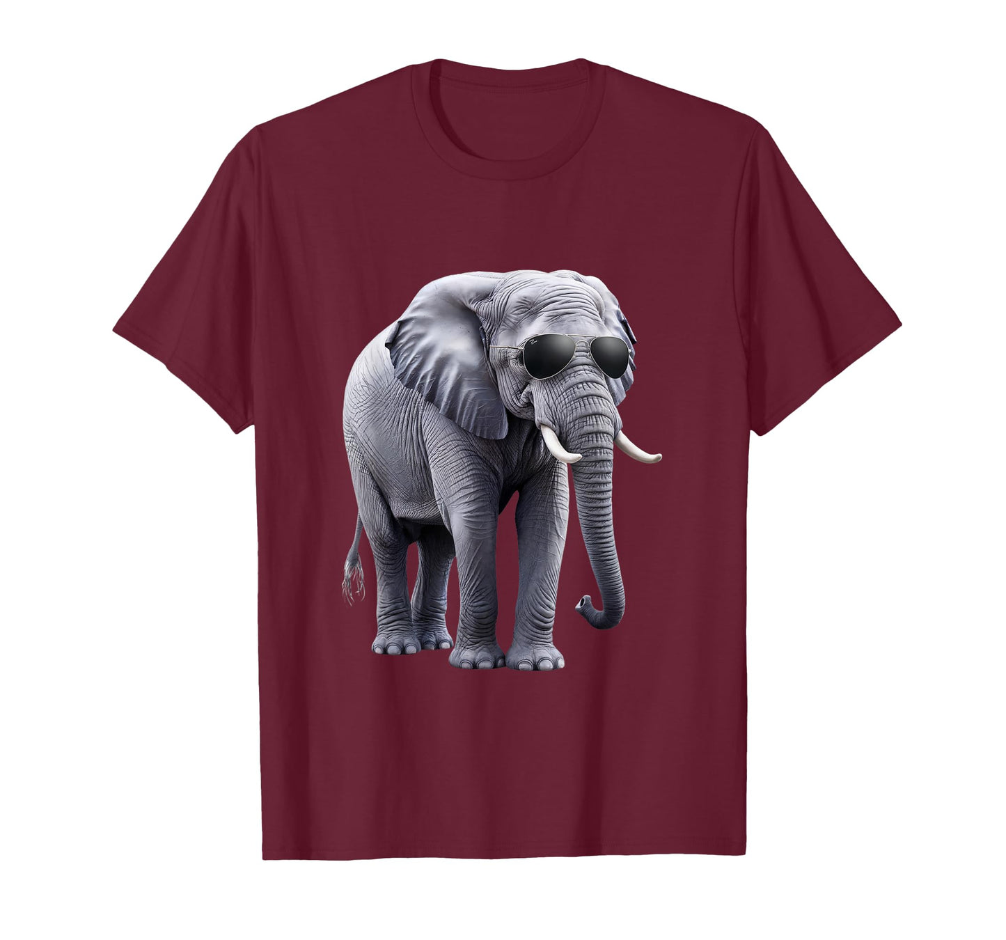 Cool Elephant with Sunglasses - Funny Design T-Shirt