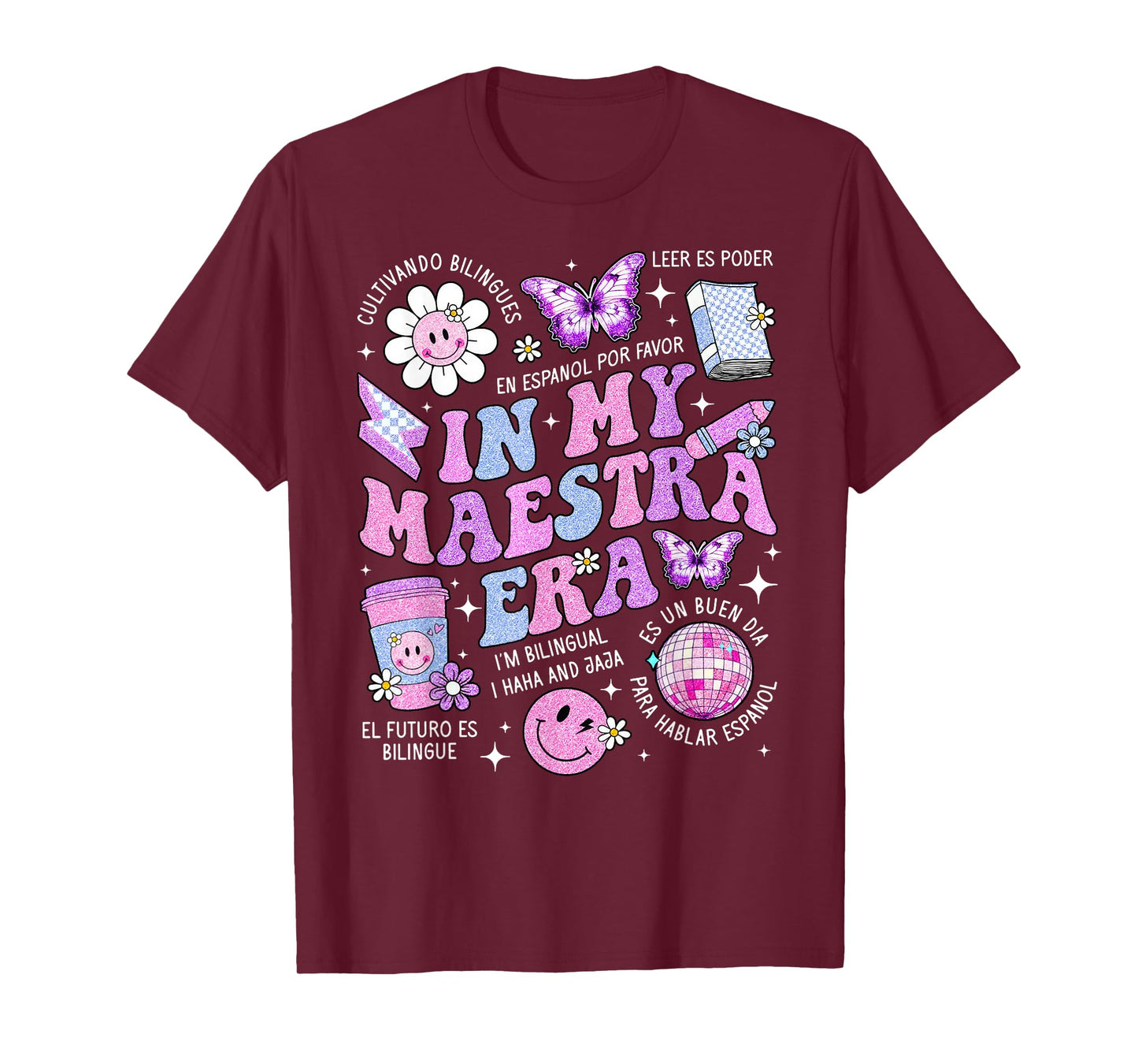 In My Maestra Era Spanish Teacher Life First Day T-Shirt for Men Women