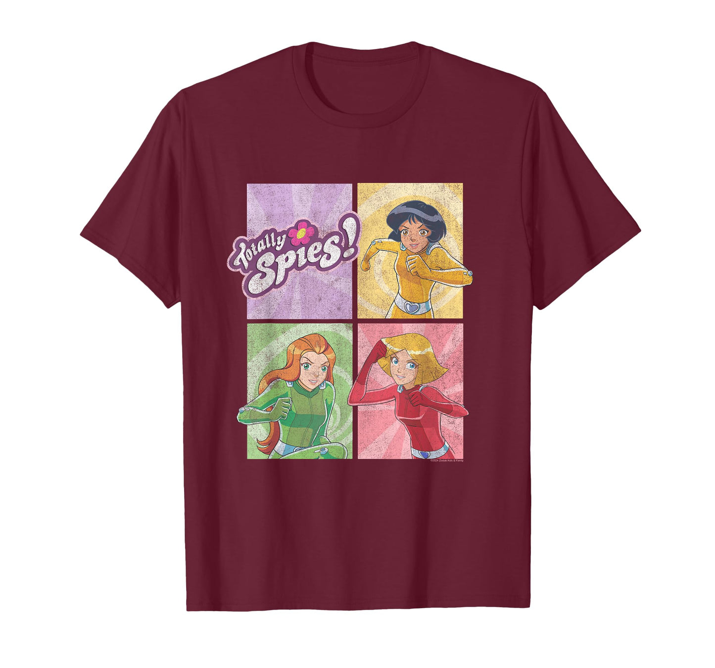 Totally Spies! Four Block Characters & Logo T-Shirt