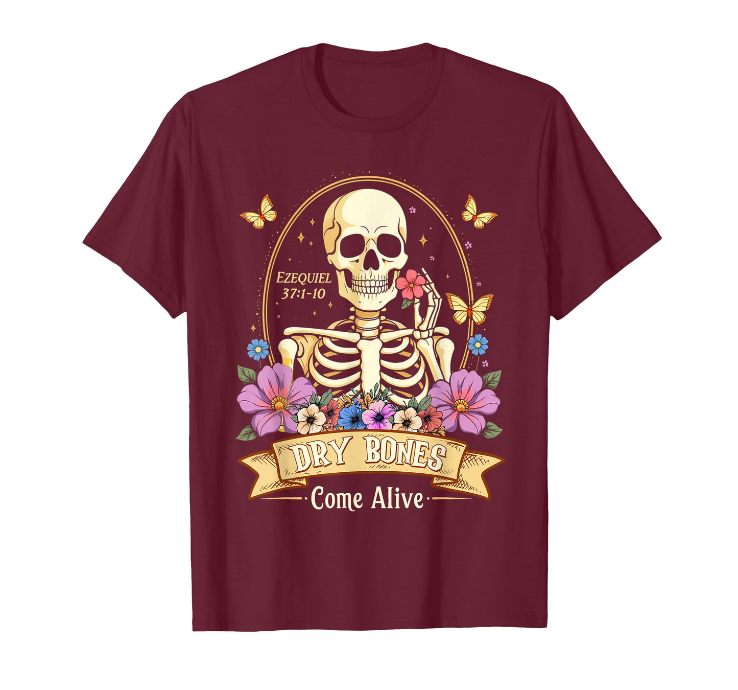 Dry Bones Come Alive Funny Skeleton Dancing T-Shirt
