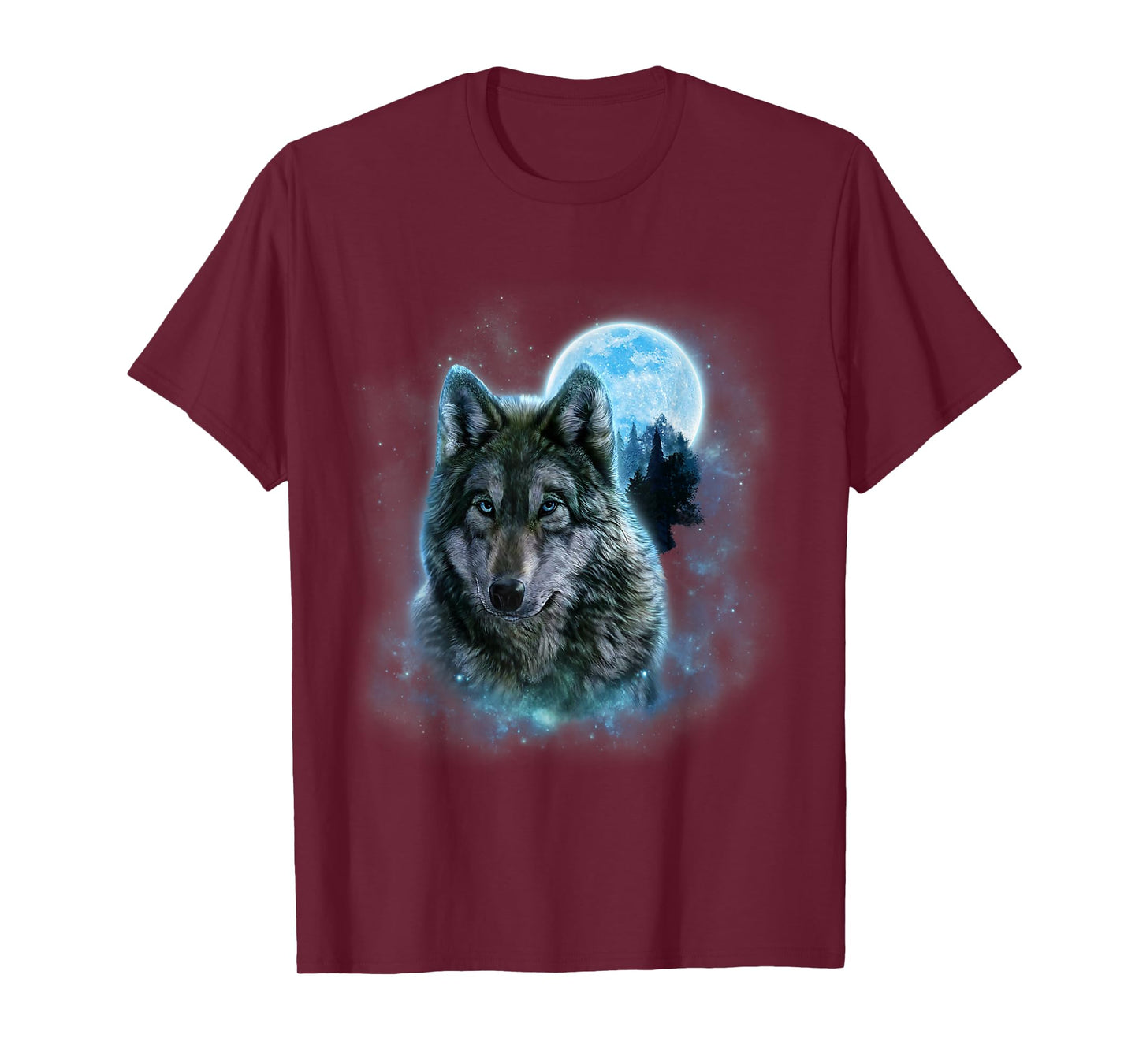 Wolf Howling at The Moon Wildlife Wolves Lovers Men T-Shirt