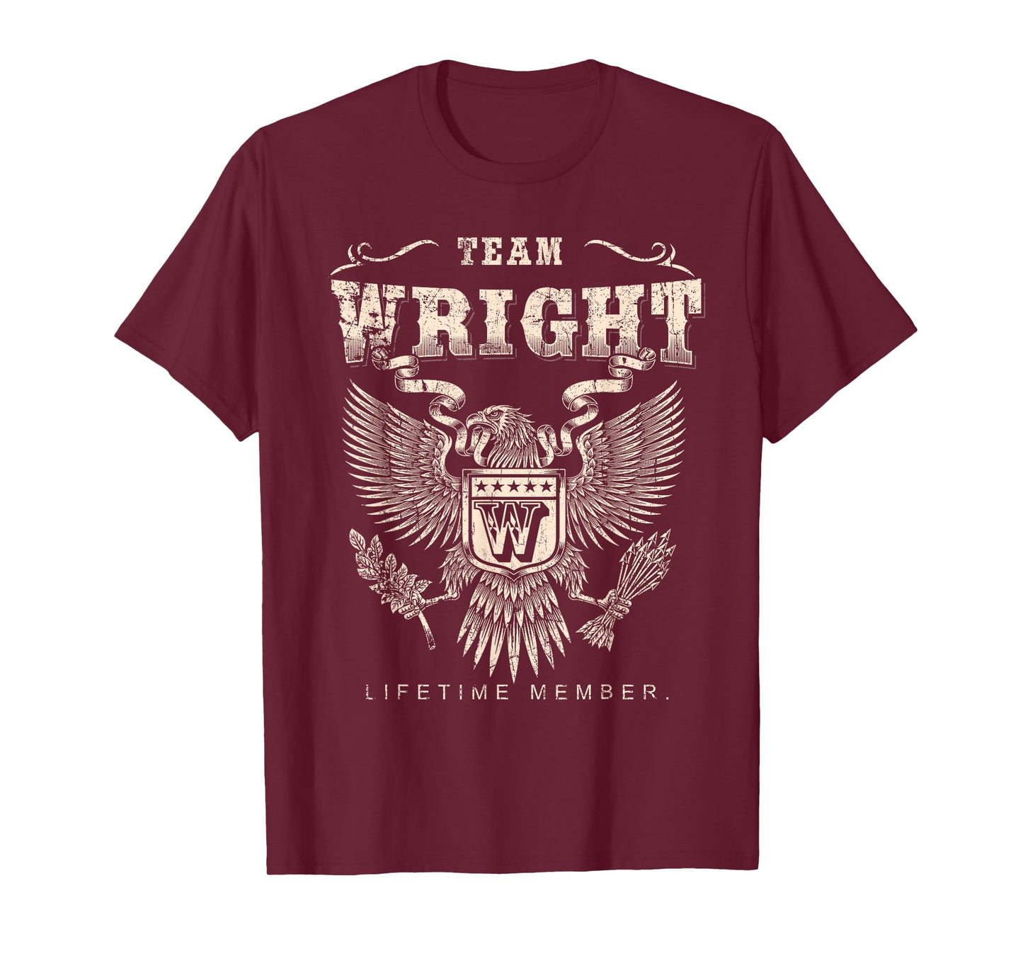 Team Wright Family Name Lifetime Member T-Shirt