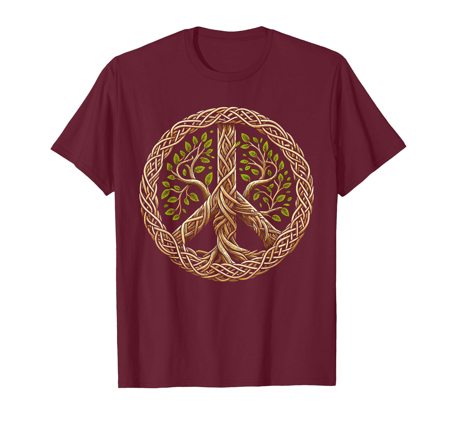 Peace Sign Tree Lover Nature Hippie T-Shirt