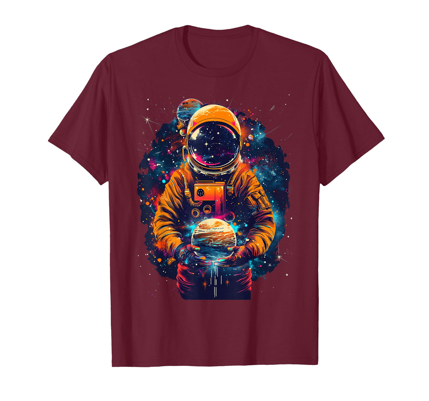 Astronaut STEM Planet Solar System Boys Girls Kids Graphic T-Shirt