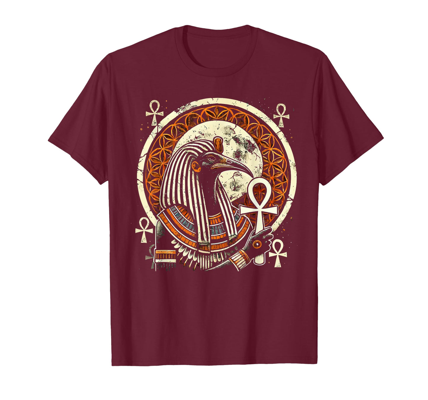 Thoth Egyptian God Egyptian Mythology Pyramid Ancient Egypt T-Shirt