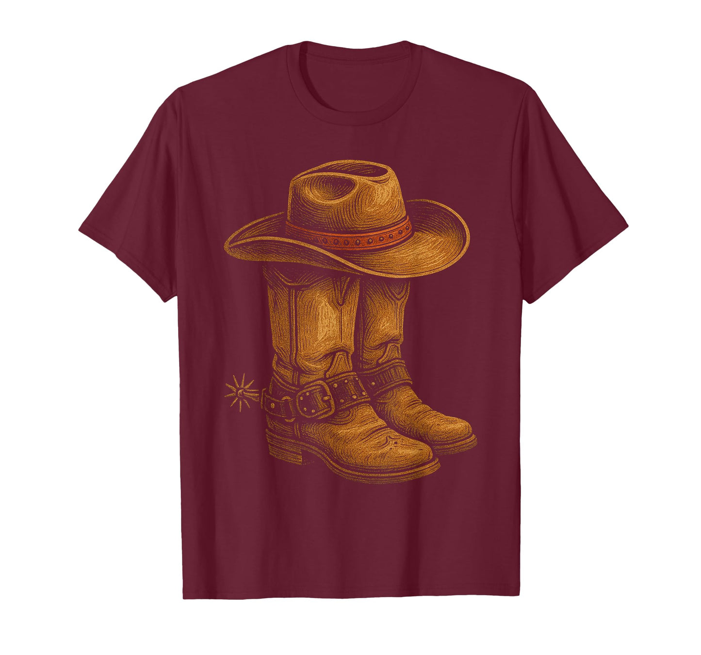 Cowboy Boots Texas Western Southern Country Wild West Rodeo T-Shirt