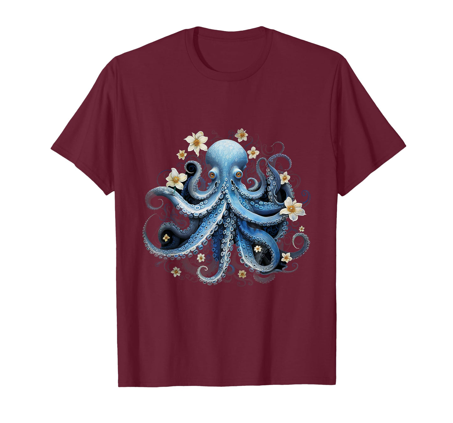 save Kraken blue octopus squid sea live save ocean earth day T-Shirt