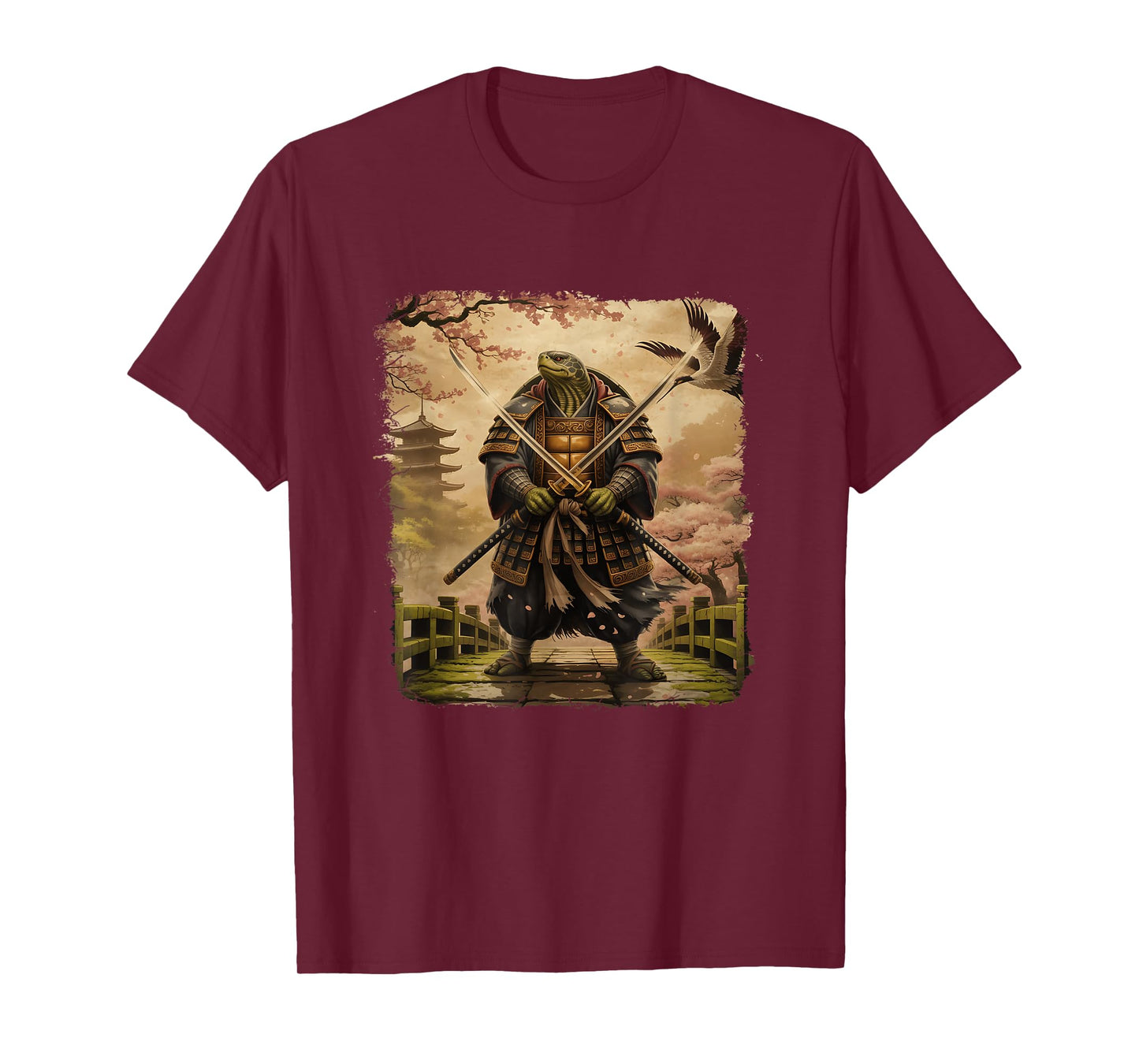 Samurai Turtle Japanese Art Turtle Warrior Bushido Katana T-Shirt