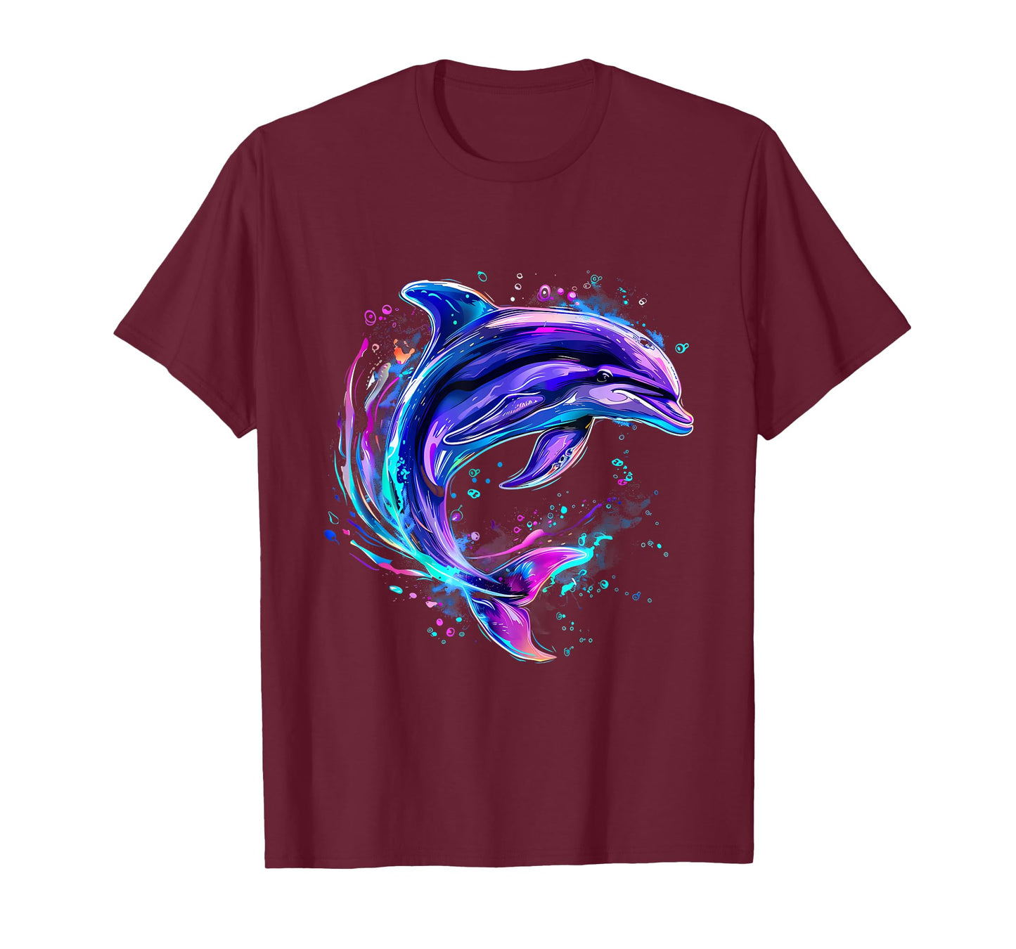Dolphin Watercolor Sea Ocean Animal Ocean Sea Dolphin T-Shirt