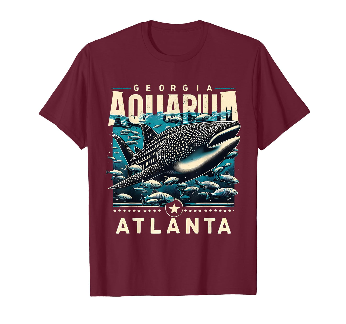 Whale Shark Ocean Life Atlanta Souvenir Art T-Shirt