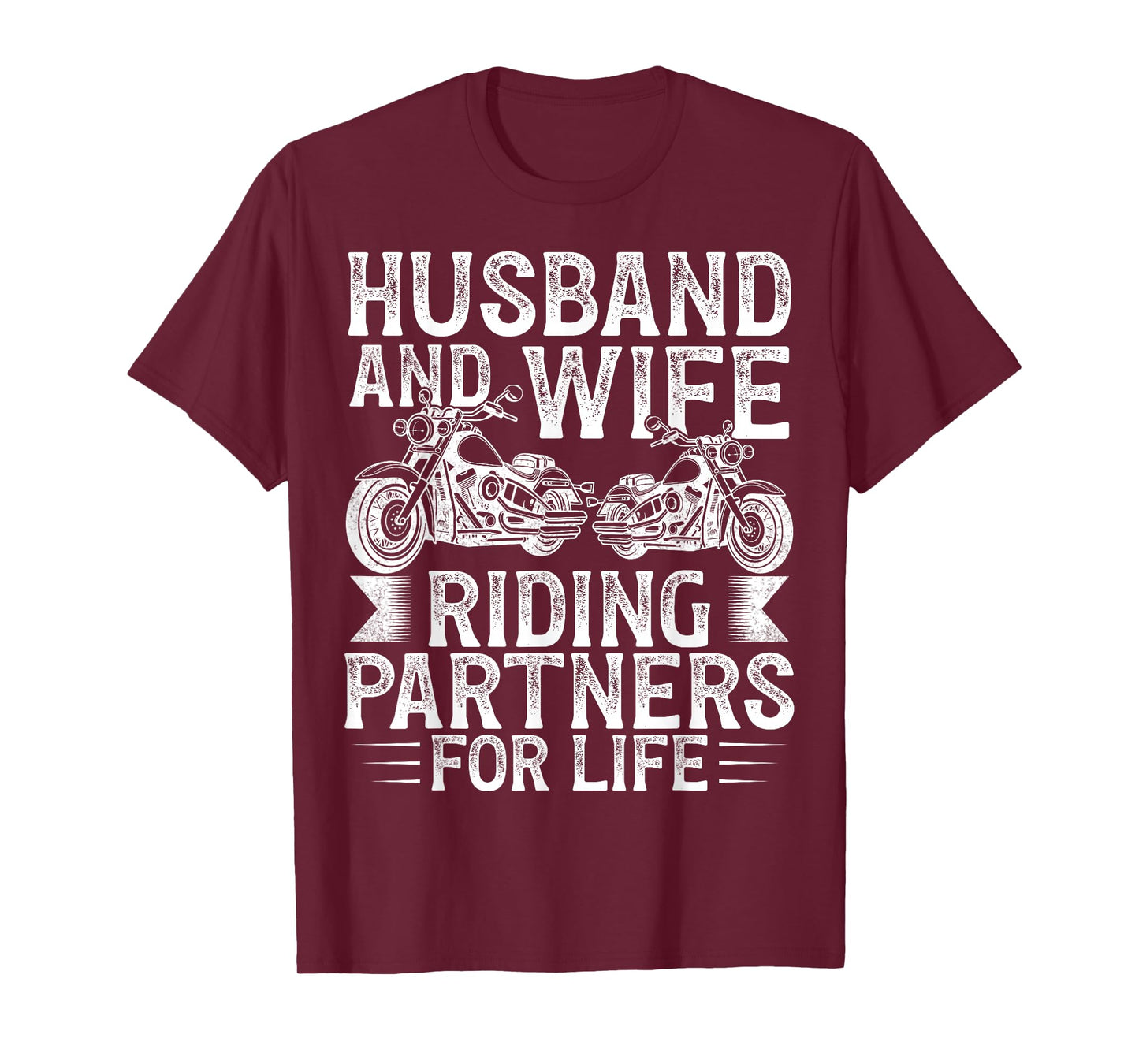 Husband And Wife Riding Partner For Life Motorcycle Biker T-Shirt