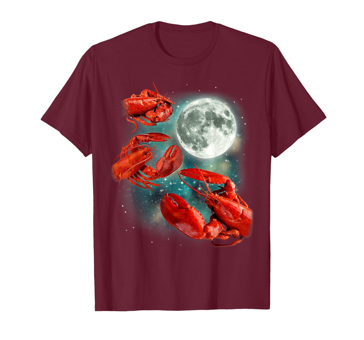 Three Lobster Moon | 3 Crustaceans Sea Lover Parody T-Shirt