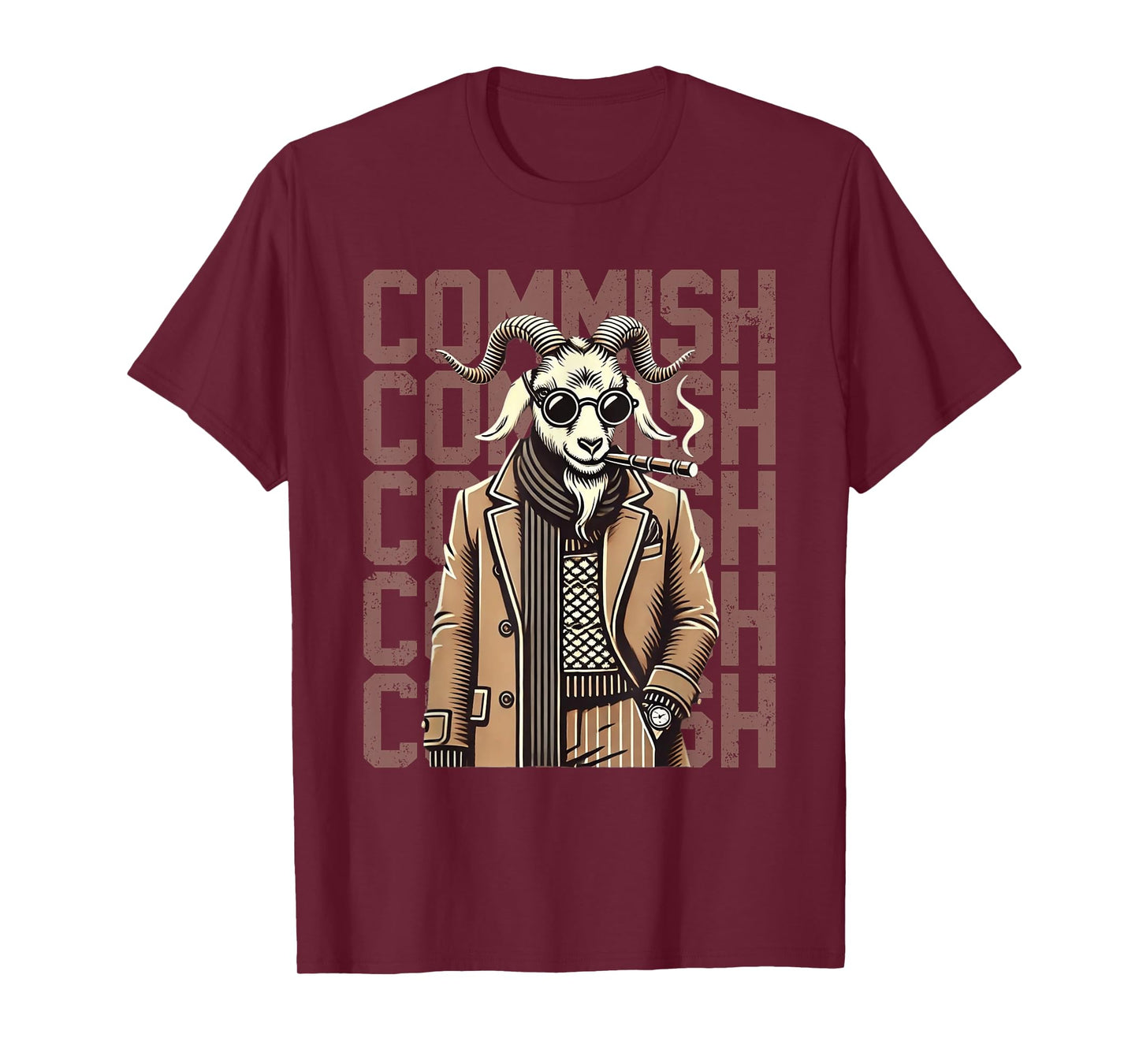 Fantasy Football Commissioner Funny Draft Goat Commish T-Shirt