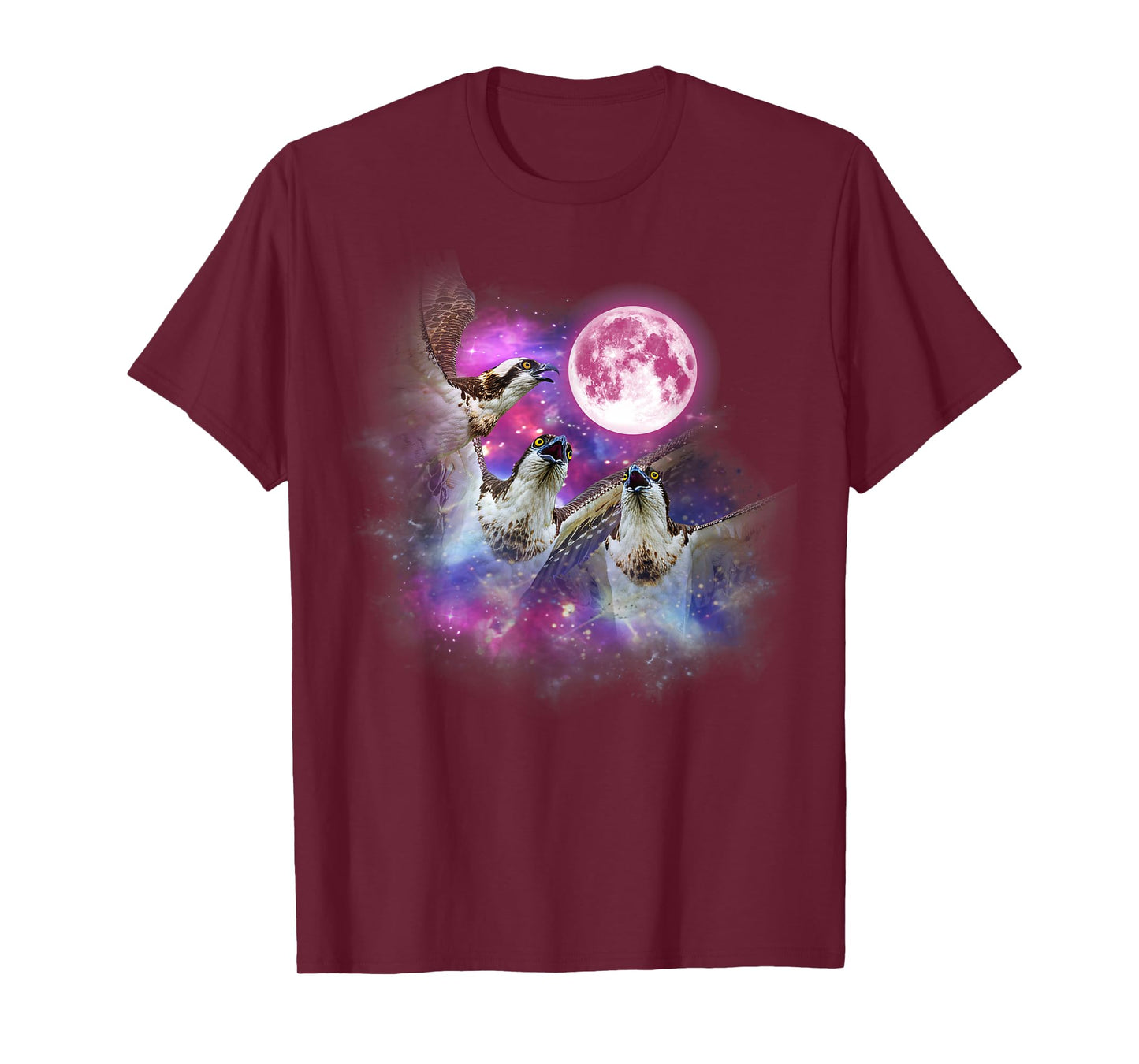 Osprey Howling At The Moon Wildlife colorful T-Shirt