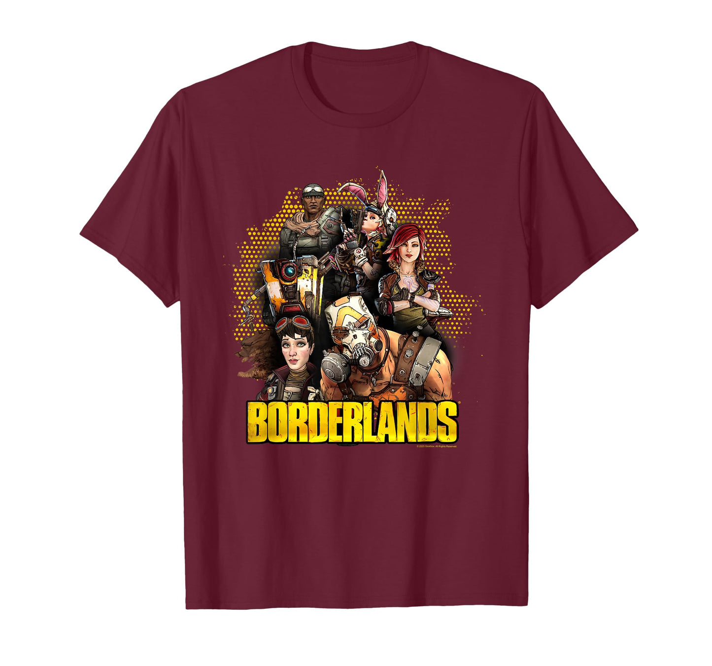 Borderlands Full Cast Collage with Logo Video Game T-Shirt