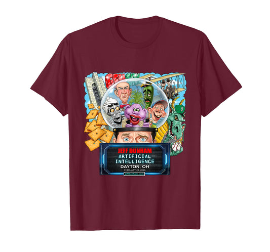 Jeff Dunham Dayton, OH (2026) T-Shirt - T-Shirt | Maroon
