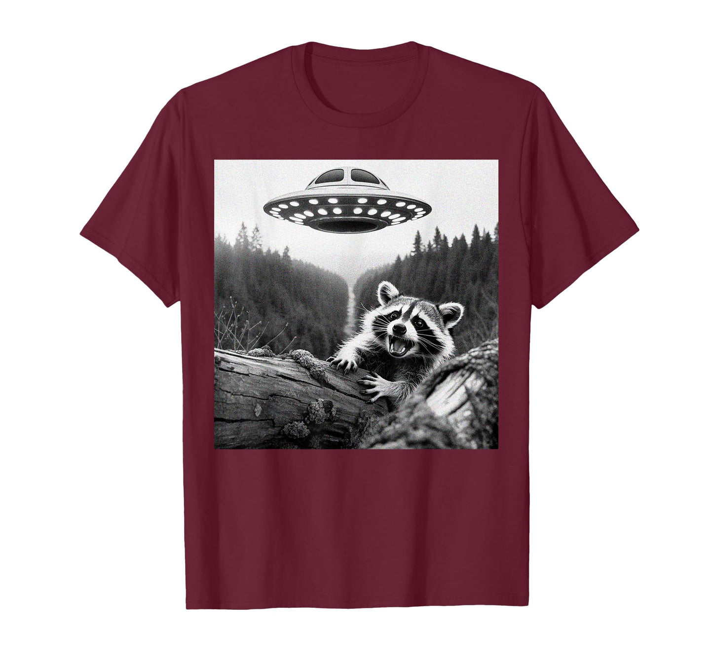 Raccoon Evades UFO Abduction T-Shirt