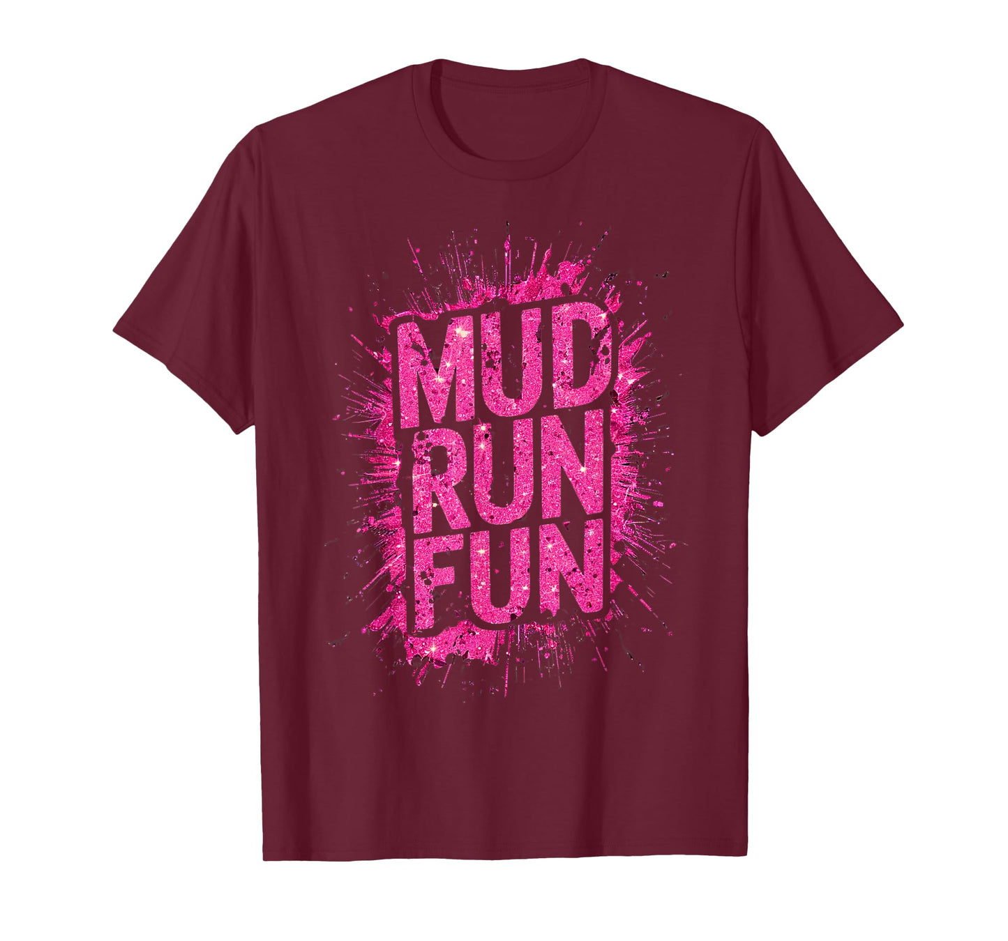 Woman Mud Run Fun Mudder Running Mudding Race Girls Team ATV T-Shirt