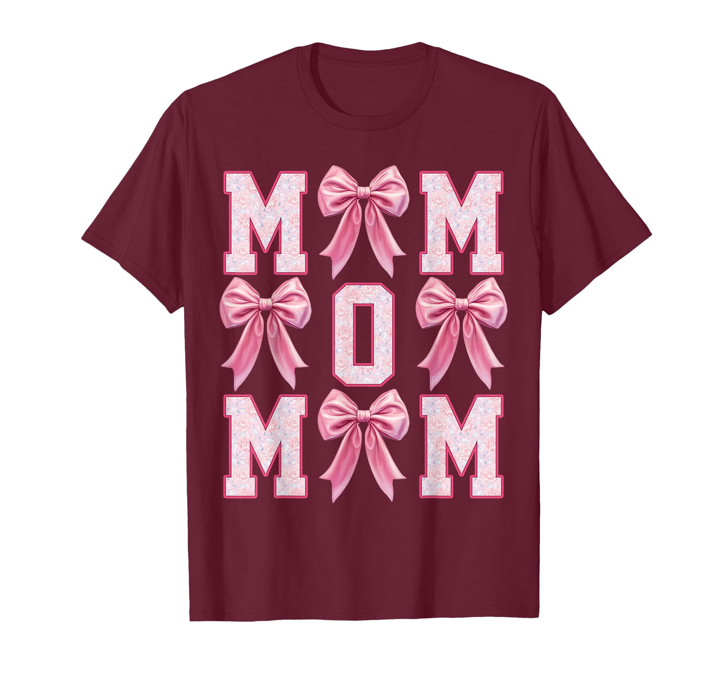 Mom Coquette Pink Bow Floral Mother's Day Mom T-Shirt