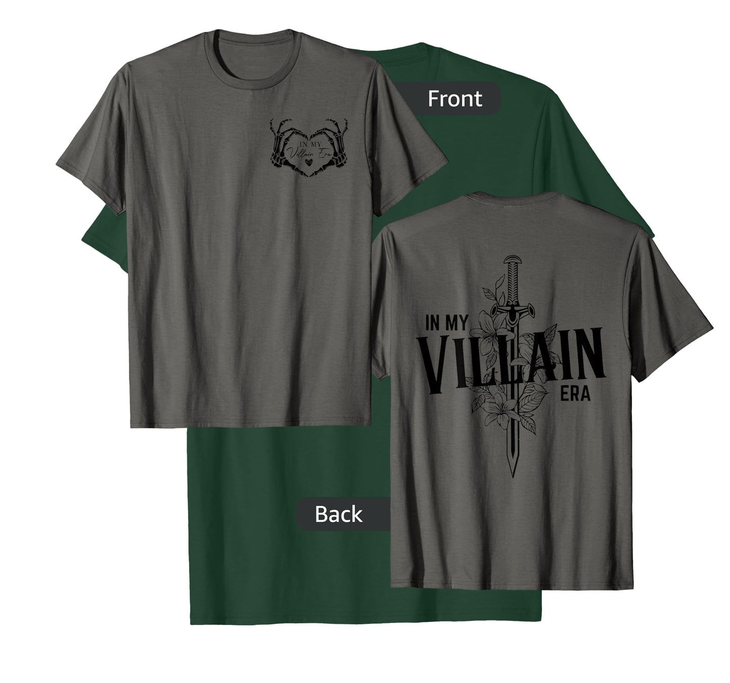 Double Sided Dark Romance Enemies To Lover In My Villain Era T-Shirt