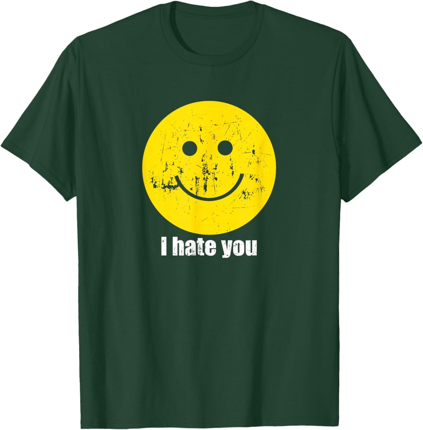 I Hate You Smiling Face T-Shirt - T-Shirt | Forest