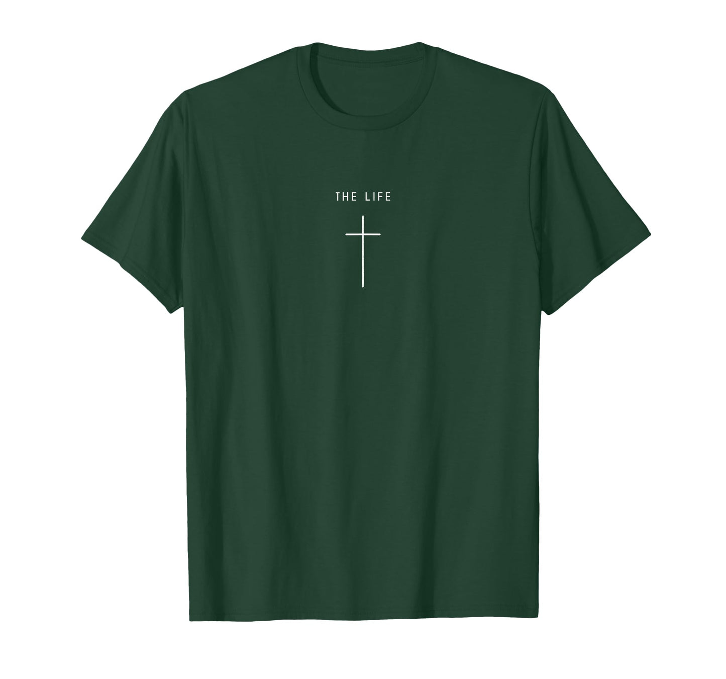 The Life Cross - Minimalist Christian Religious Jesus T-Shirt