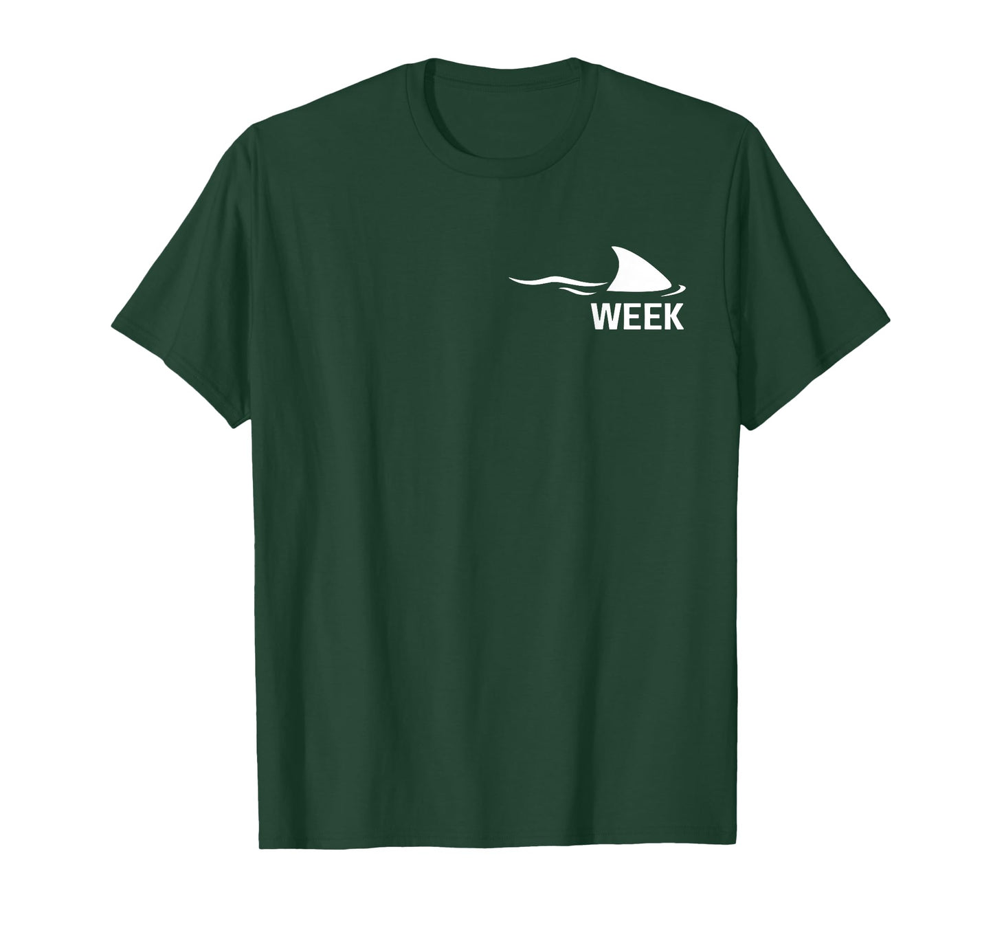 Shark Fin Pocket Minimalist Animal Ocean Wildlife Week Crazy T-Shirt