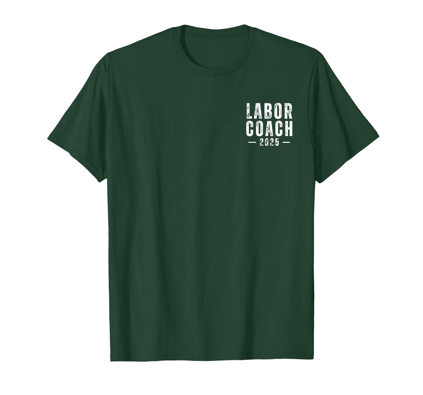 Minimalist Pocket Labor Coach 2025 New Dad Pregnancy Birth T-Shirt