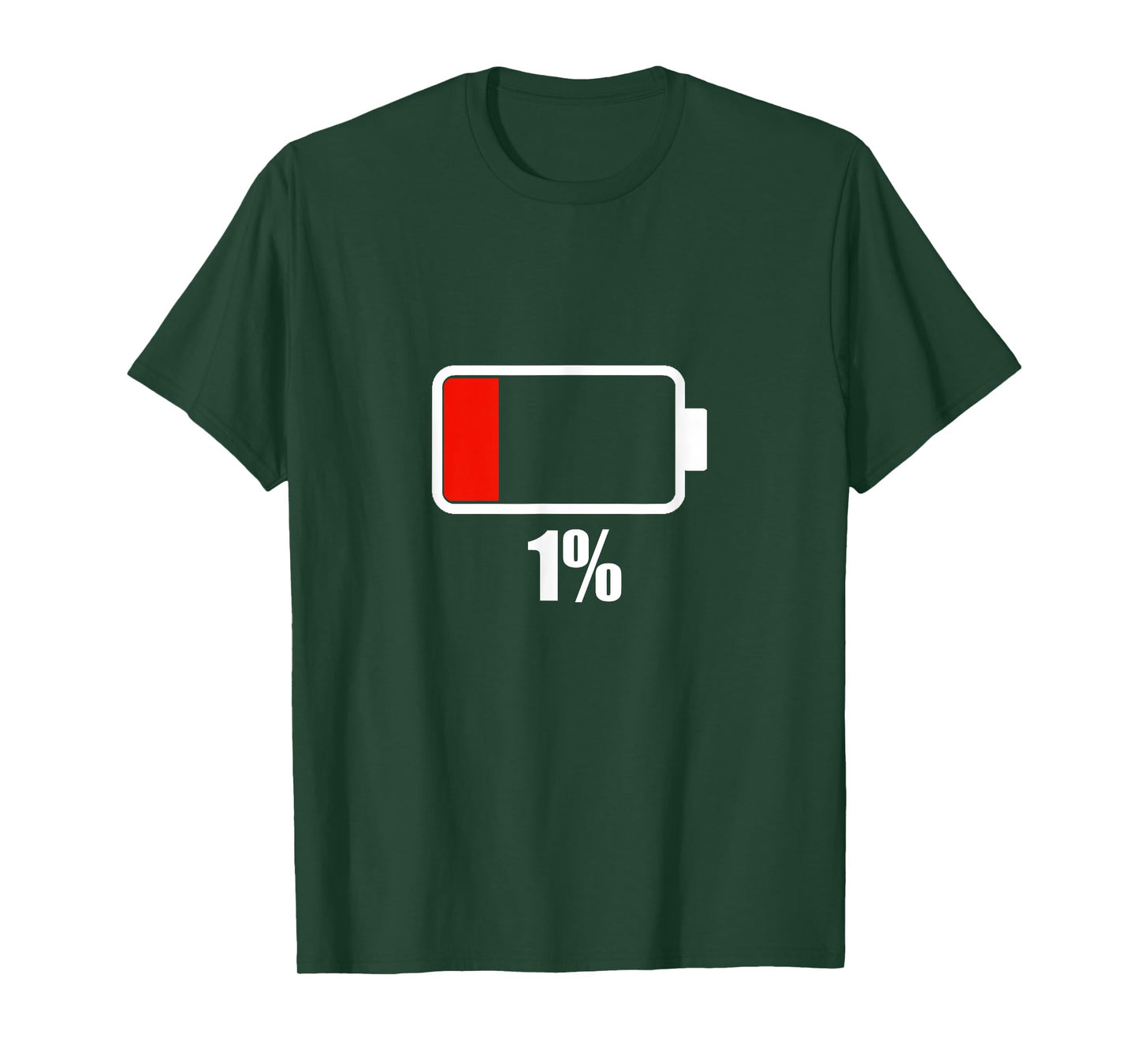Battery [1% remaining] Battery Dead tshirt battery low T-Shirt