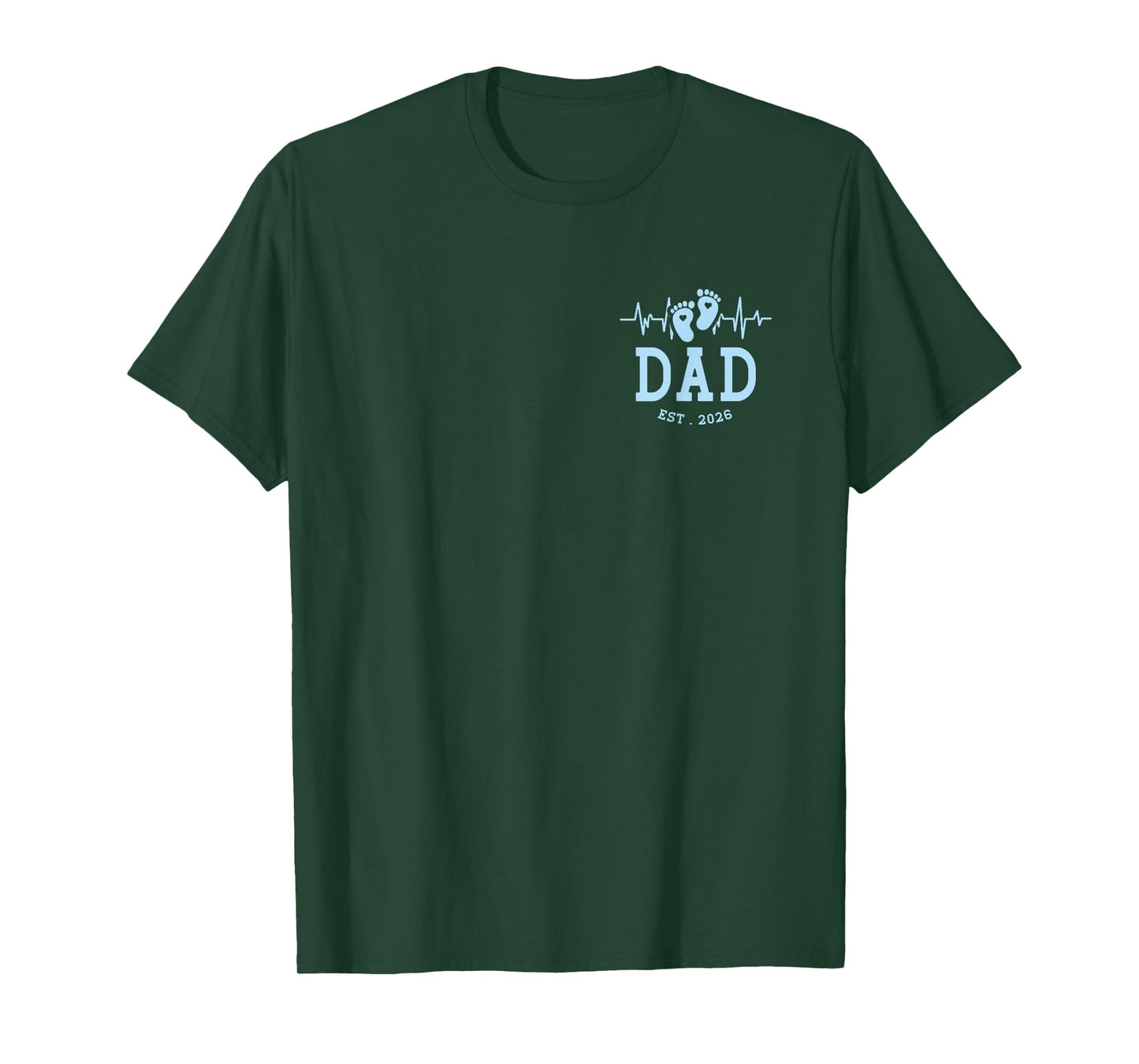 Boy Dad Est 2026 New Daddy Baby Expecting First Fathers Day T-Shirt