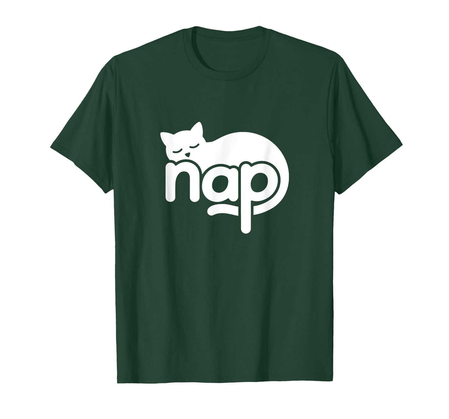 Nap Cat Word Art - Napping, Sleep & Self-Care Design T-Shirt