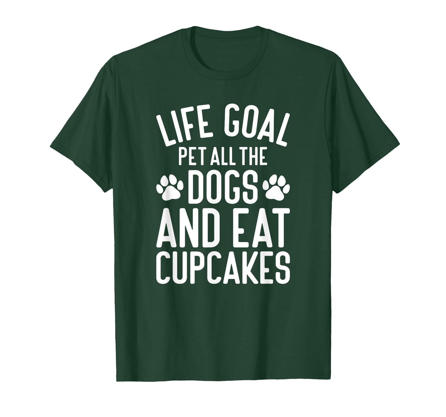 Cupcakes Pet All The Dogs Funny Dogs and Cupcakes T-Shirt