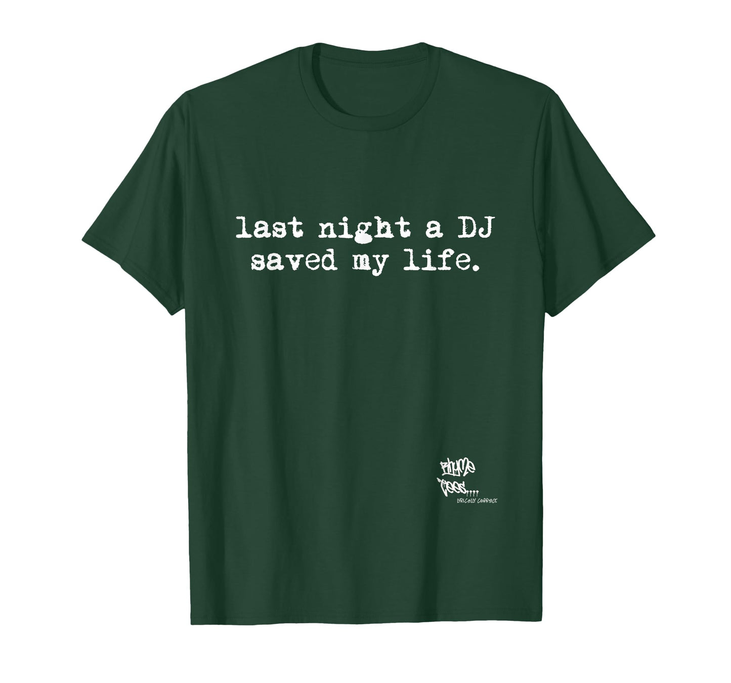 OLD SCHOOL RAP HIP HOP Last Night A DJ Saved My Life 80's T-Shirt