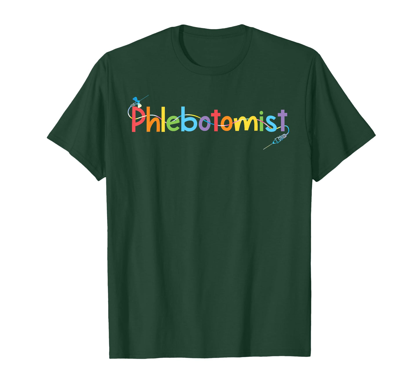 TIE DYE Phlebotomist Phlebotomy Technician Nurse Clinical T-Shirt