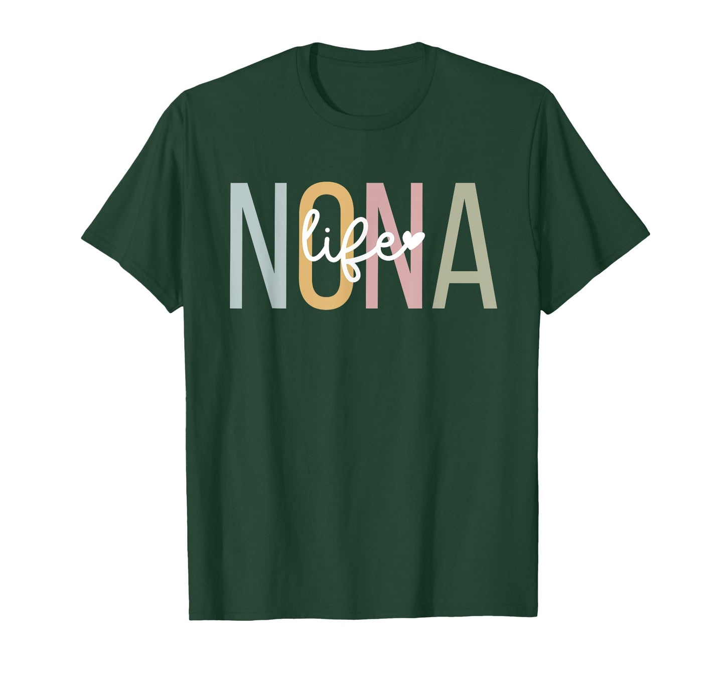 Nona Life Nona Grandma Nona Grandmother T-Shirt, Small, Black