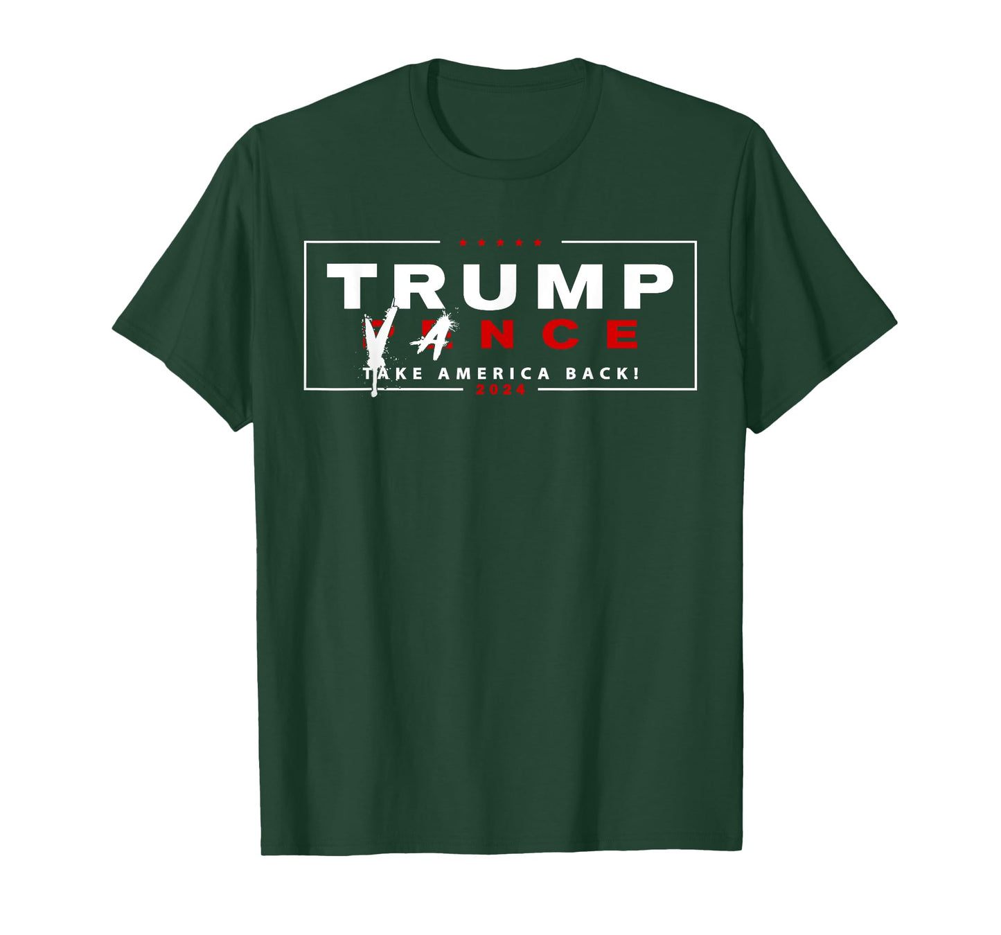 Trump Vance 2024 Vice President Pence Name Crossed Out Funny T-Shirt