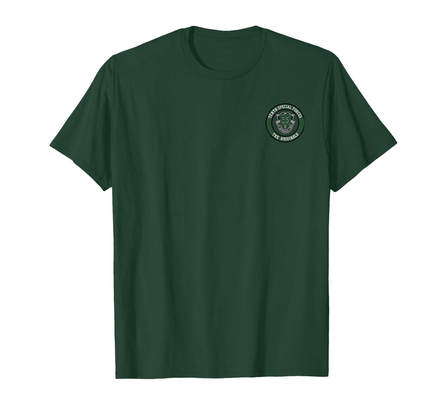 Tenth Special Forces Group "The Originals" 10 SF Crest T-Shirt