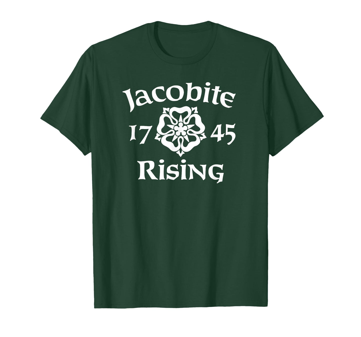Jacobite Rising 1745 White Rose T-Shirt
