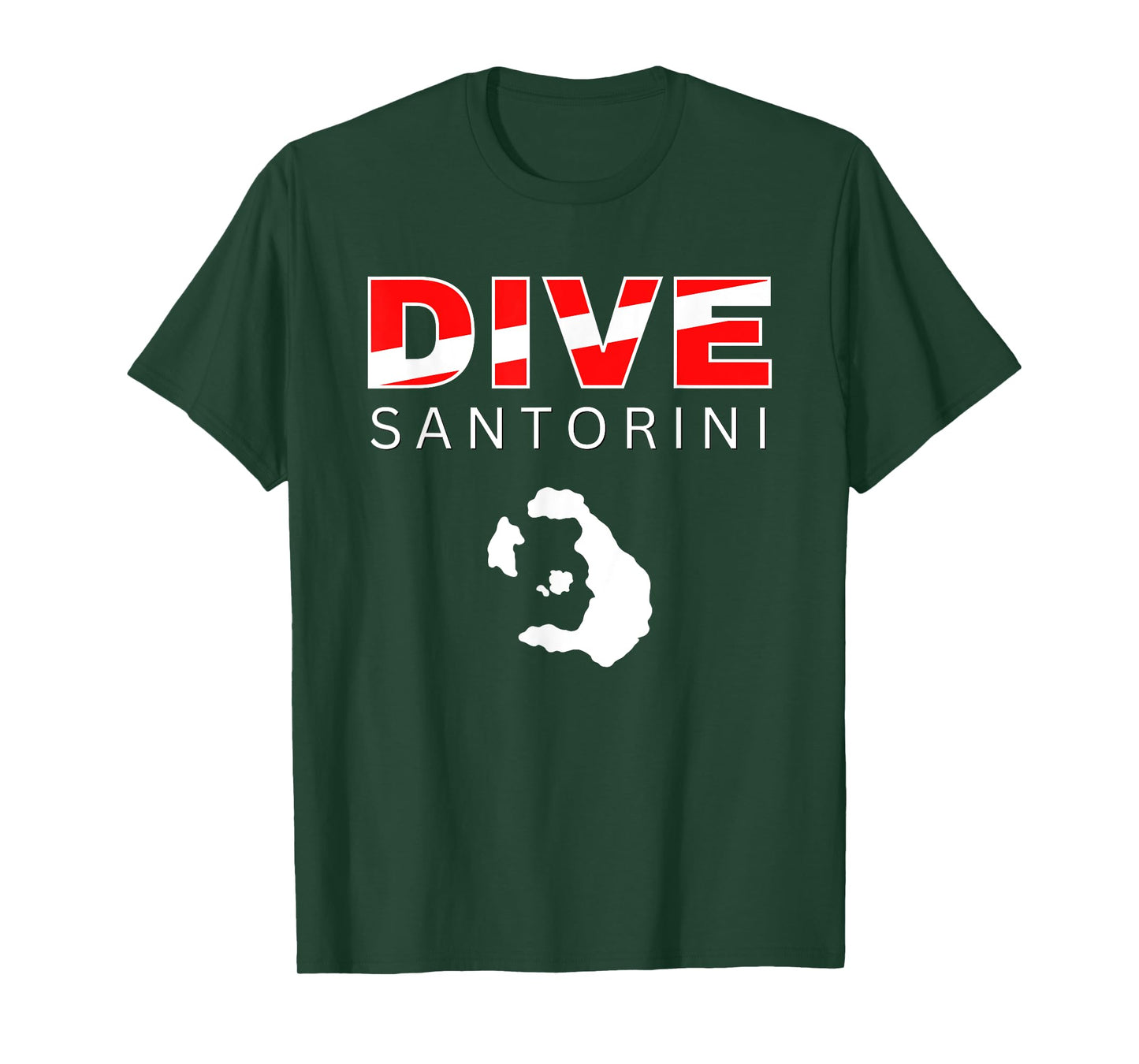 Dive Santorini Scuba Diving Trip Diver Tee T-Shirt