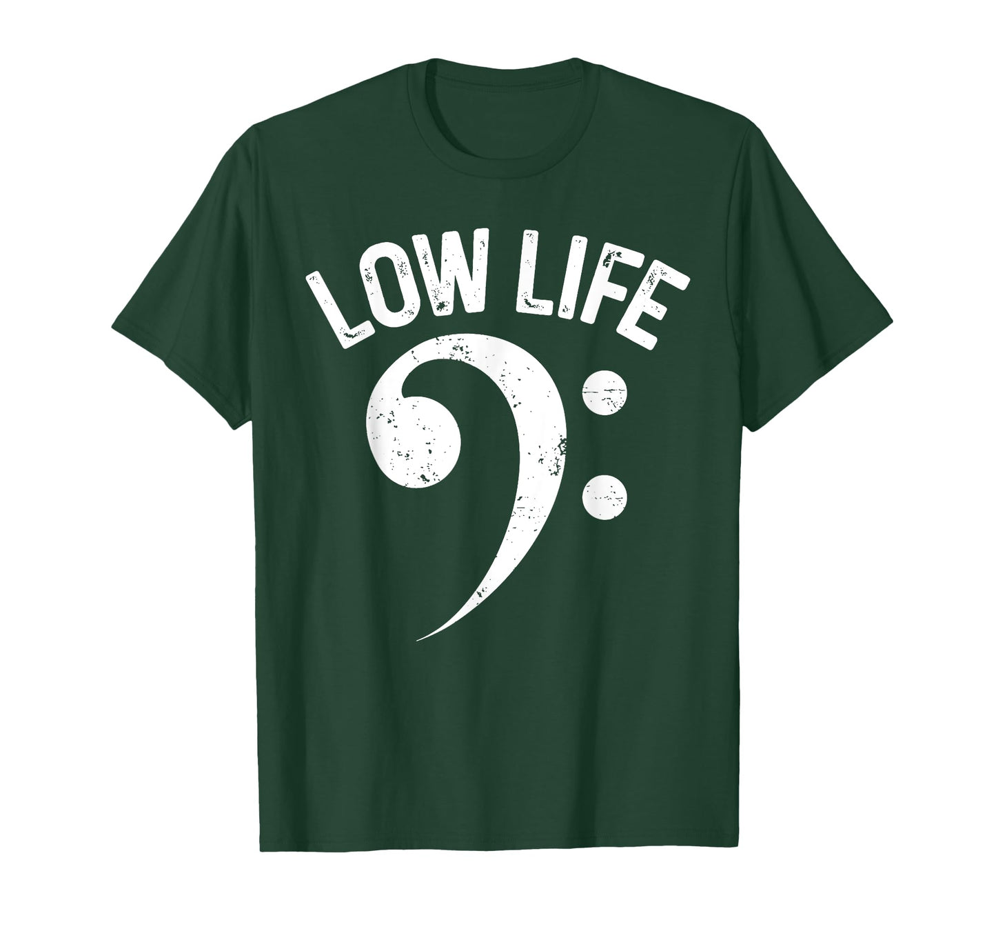 Vintage Funny Low Life Classic Bass Clef Music Lover T-Shirt