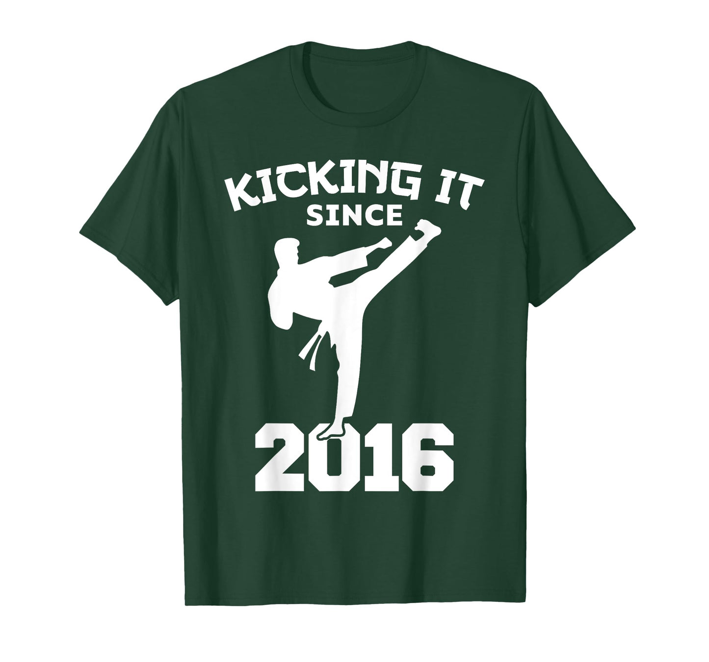 Karate Martial Arts Kicking It Since 2016 Funny Kid Birthday T-Shirt