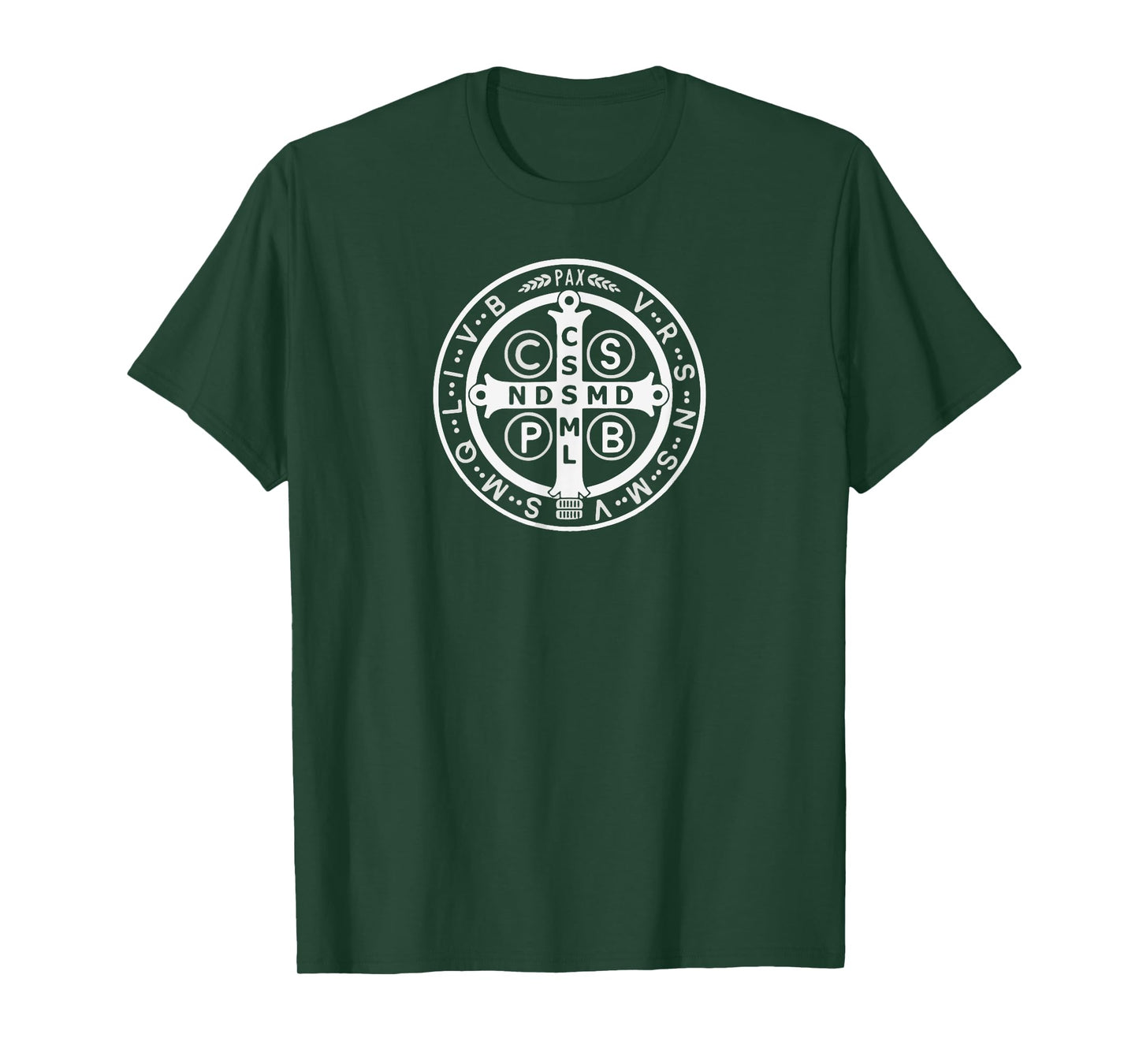 Street, Benedict Medal Catholic Saint Cross Prayer T-Shirt