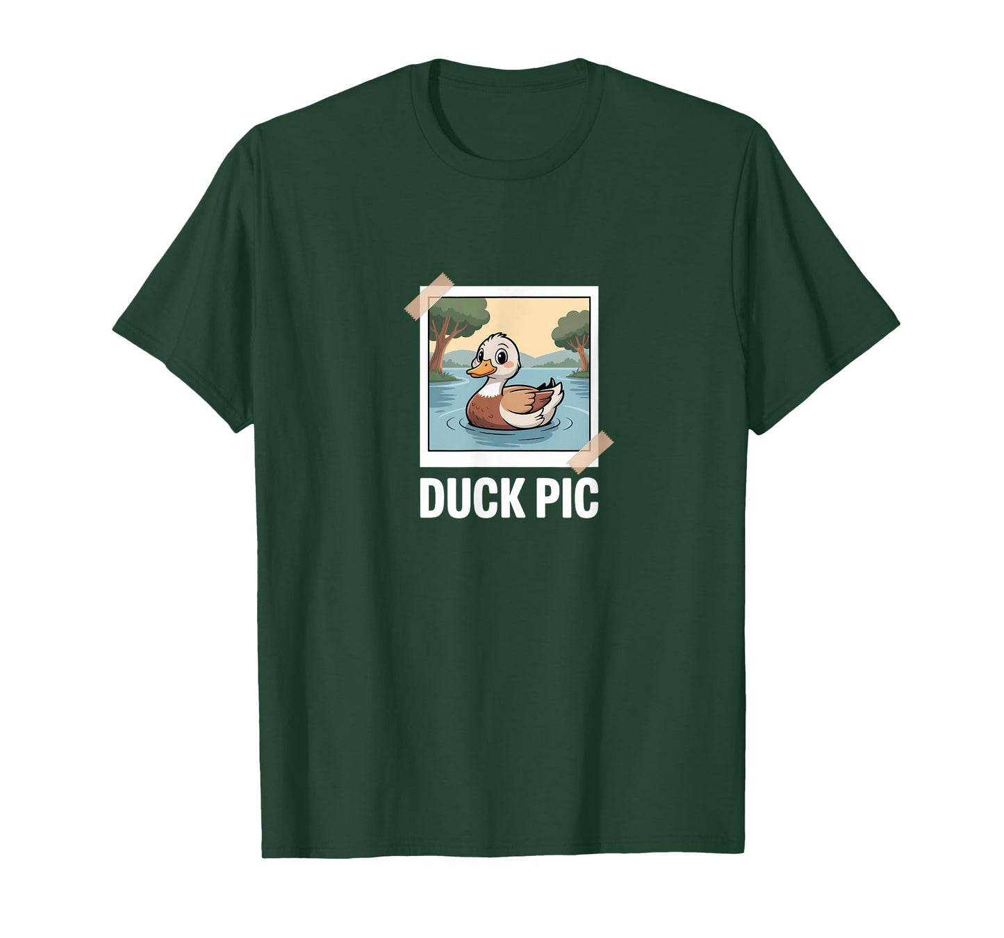 Duck Pic Funny Sarcasm Irony Duck Sarcastic Photo Fun T-Shirt