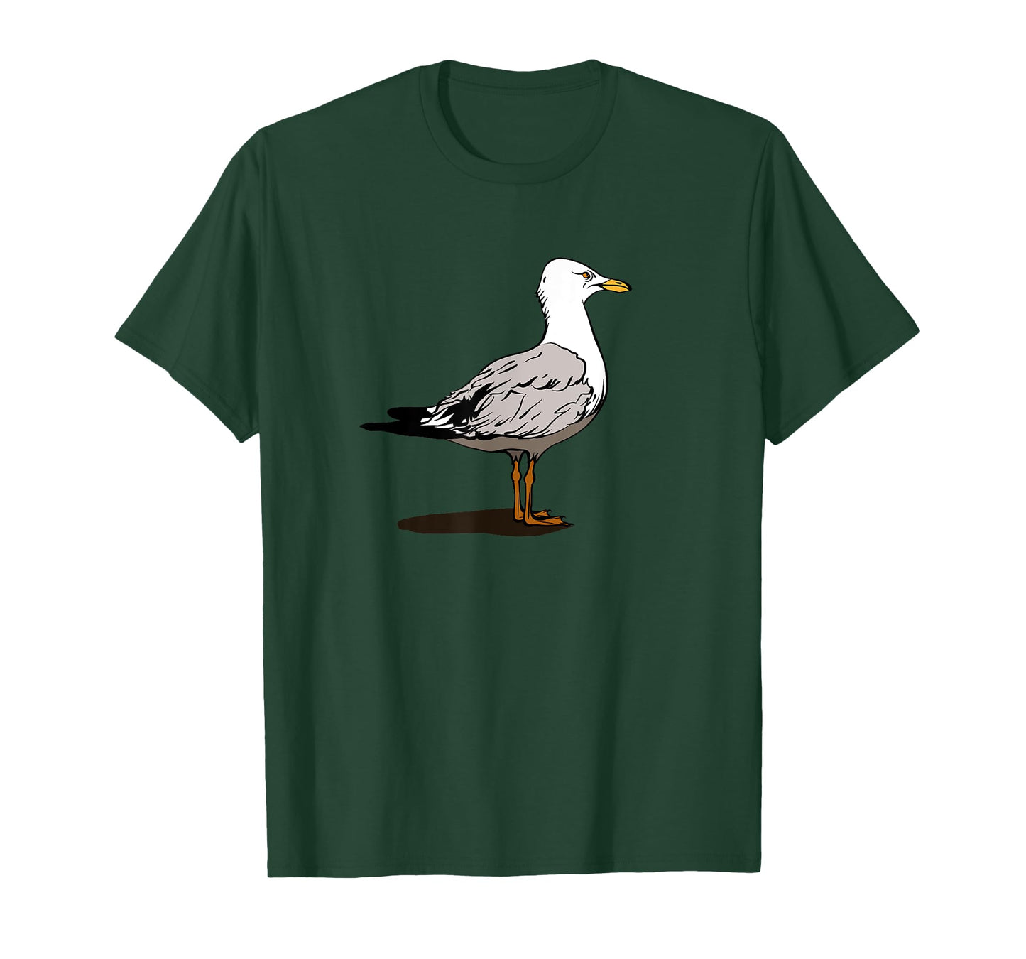 Funny Seagull Bird Ocean Beach Summer Wildlife Nature Art T-Shirt