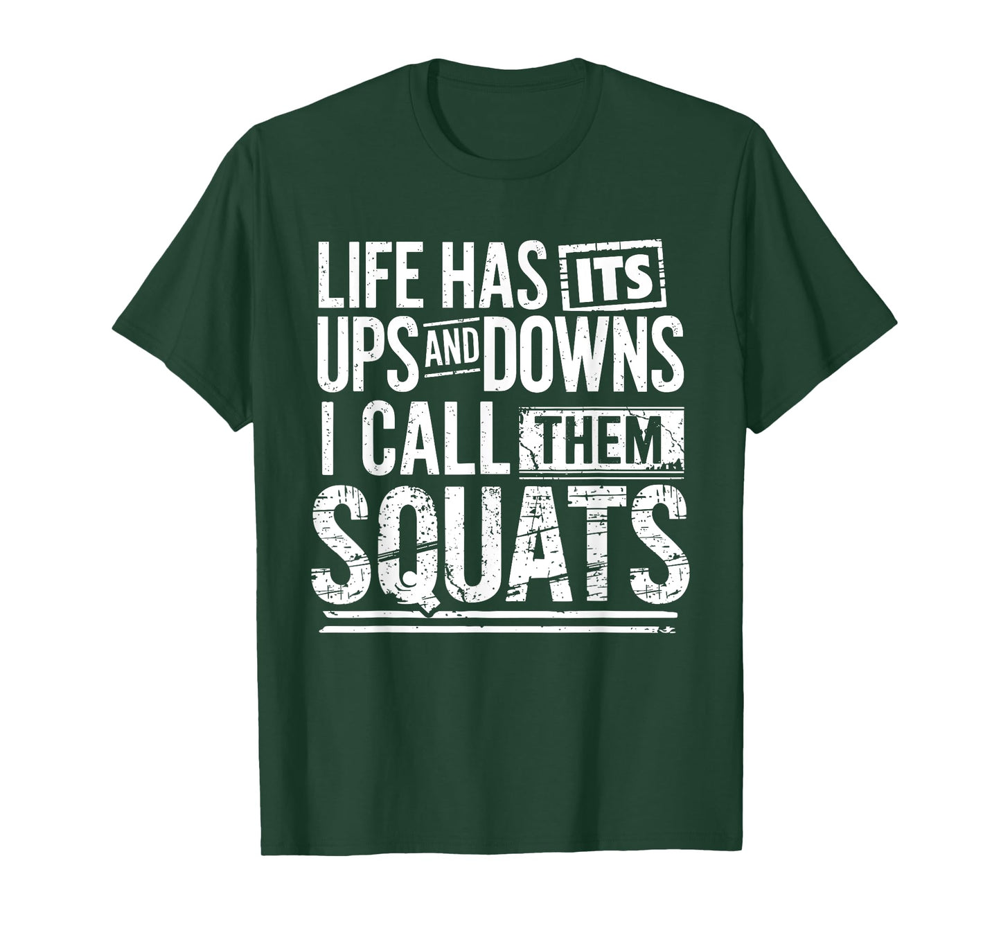 Funny Fitness Gym Workout Weights Squat Men Women T-Shirt