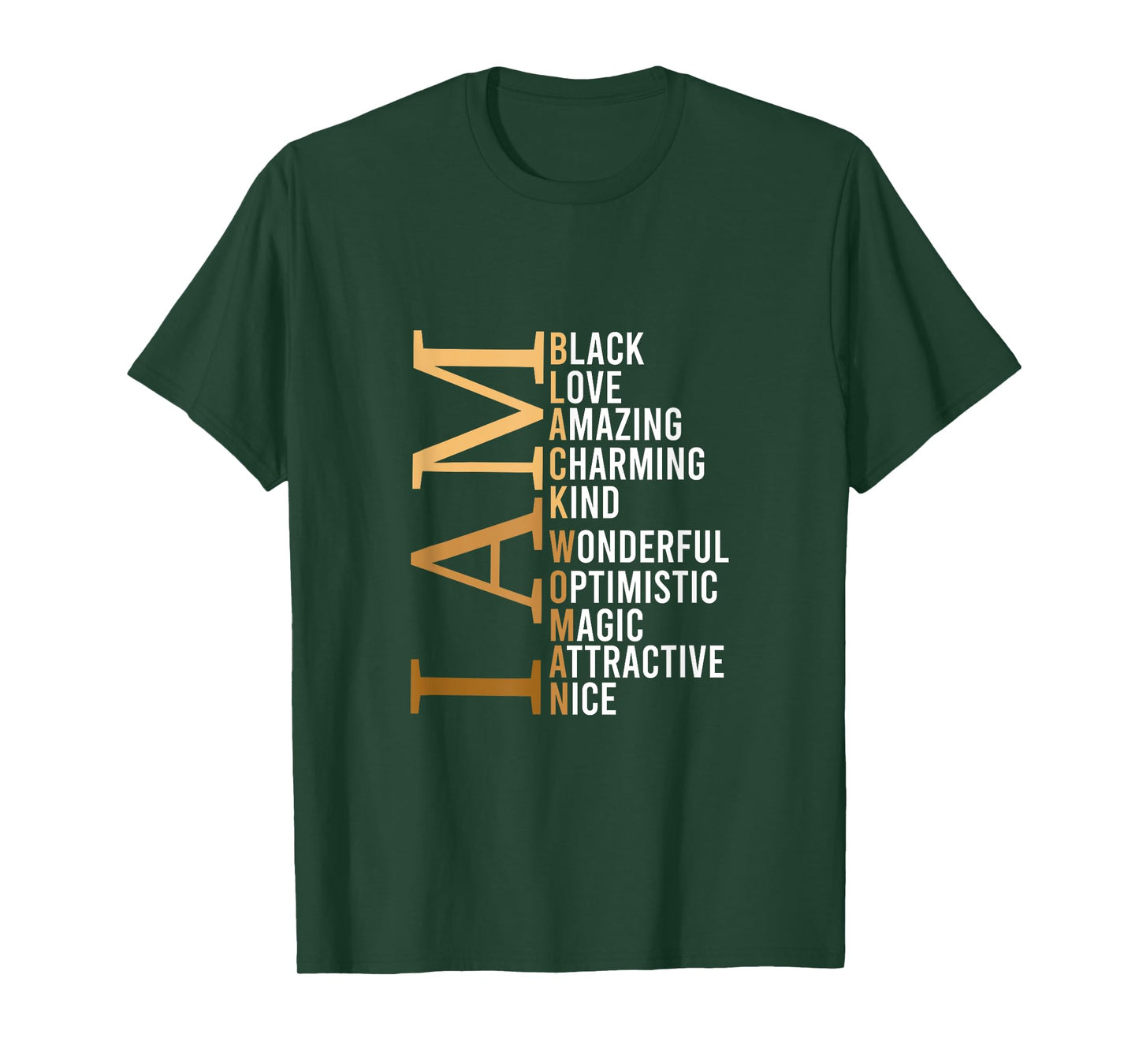 I Am Black Woman Beautiful Magic T-Shirt