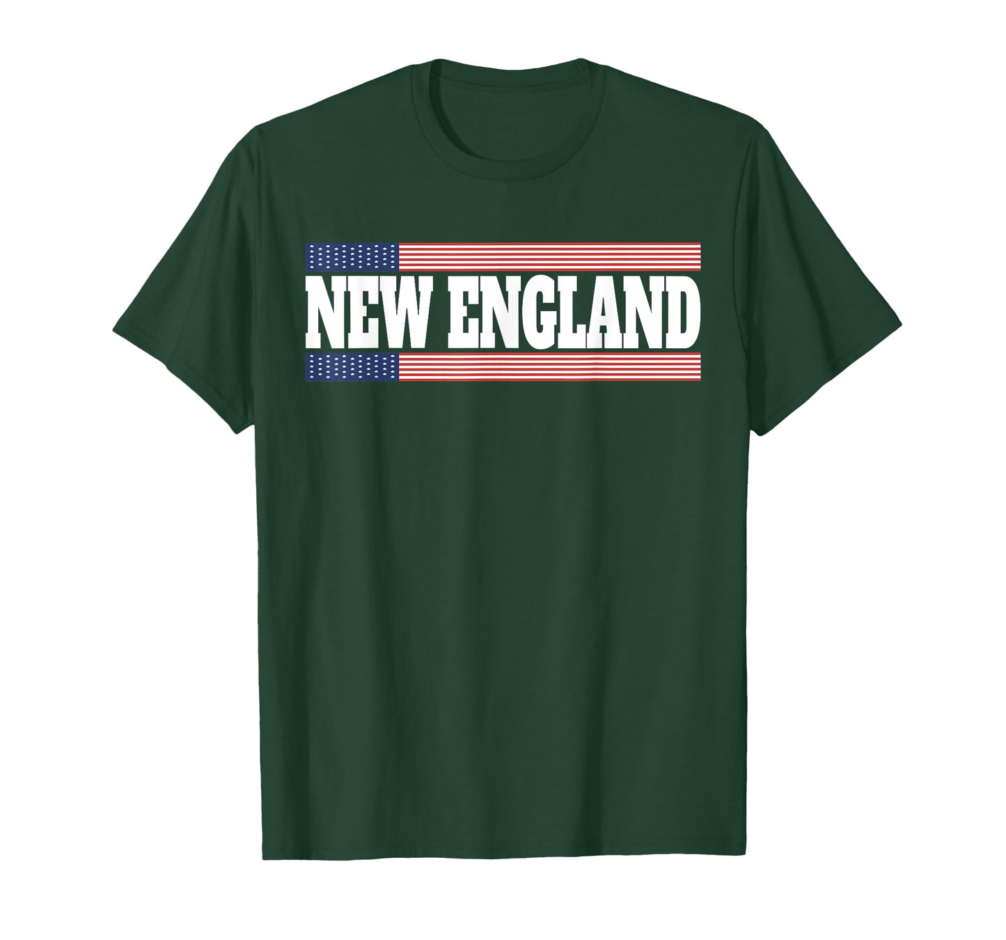 New England USA Flag Patriotic State Varsity New England T-Shirt